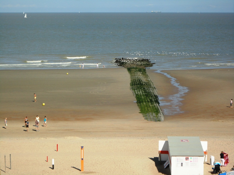 wenduine zee zon strand augustus 2011